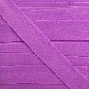 Bias binding elastic matt 20 mm purple