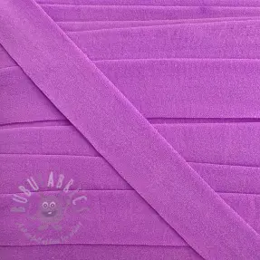 Bias binding elastic matt 20 mm purple