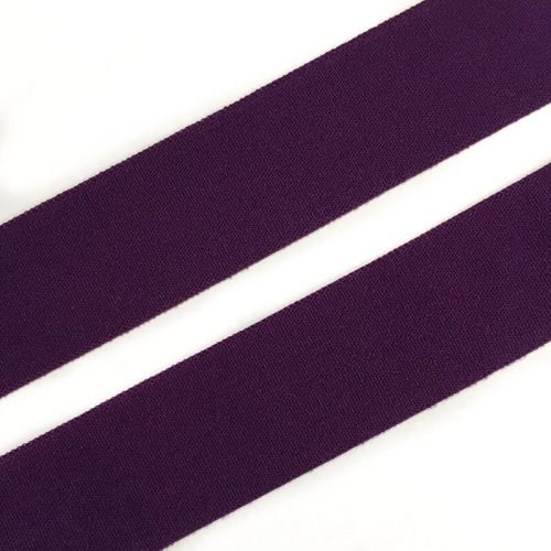 Bias binding elastic matt 20 mm dark purple