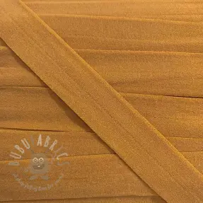 Bias binding elastic matt 20 mm mustard