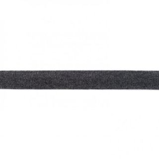 Bias binding jersey melange anthracite