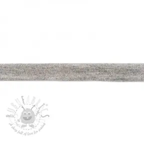 Bias binding jersey melange grey