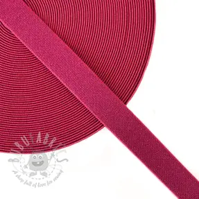 Elastic 2,5 cm glitter fuchsia