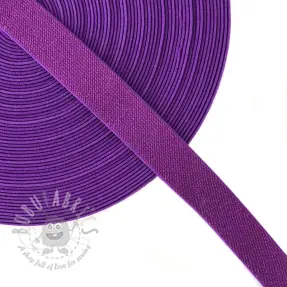 Elastic 2,5 cm glitter purple
