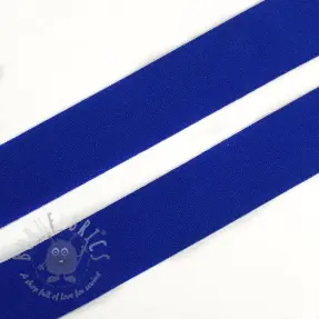 Bias binding elastic matt 20 mm blue