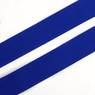 Bias binding elastic matt 20 mm blue