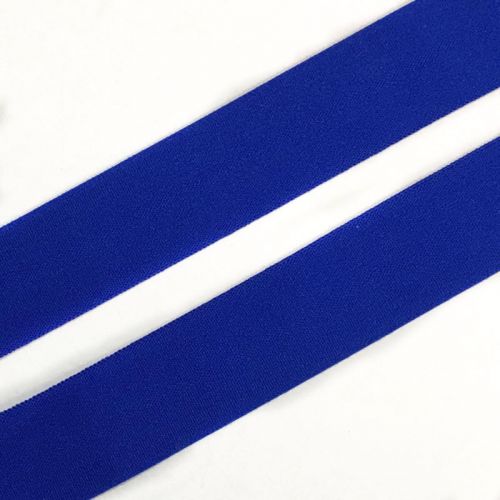Bias binding elastic matt 20 mm blue