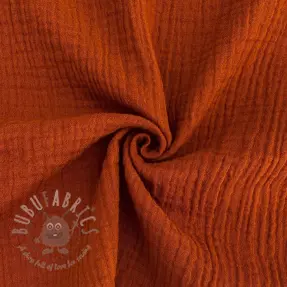 Double gauze/muslin rust ORGANIC