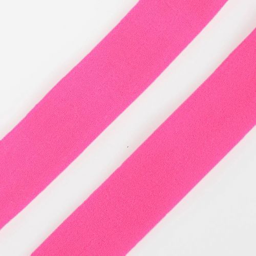 Bias binding elastic matt 20 mm neon pink