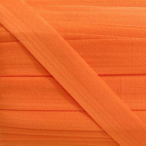 Bias binding elastic matt 20 mm orange