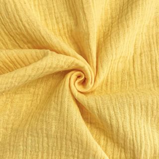 Double gauze/muslin soft yellow ORGANIC