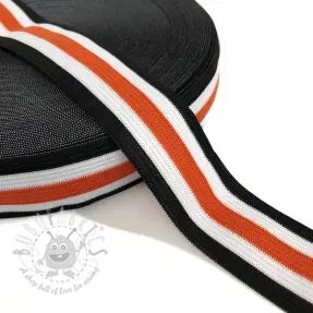 Elastic 3 cm Side stripe orange