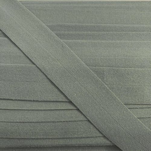 Bias binding elastic matt 20 mm light grey