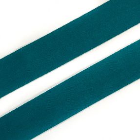 Bias binding elastic matt 20 mm dark green