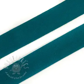 Bias binding elastic matt 20 mm dark green