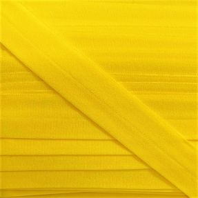Bias binding elastic matt 20 mm yellow