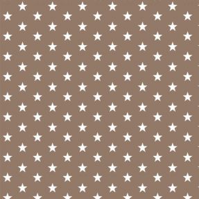 Cotton fabric Petit stars taupe