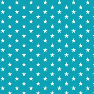 Cotton fabric Petit stars turqouise