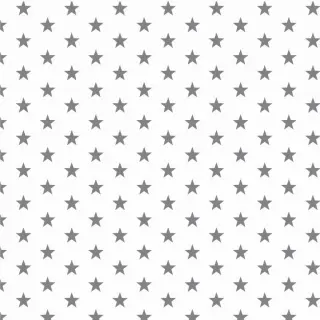 Cotton fabric Petit stars white/grey