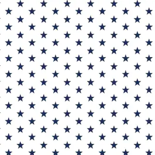 Cotton fabric Petit stars white/navy