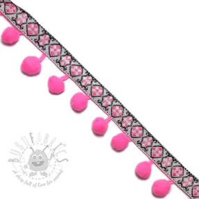 Pom pom JACQUARD bright pink