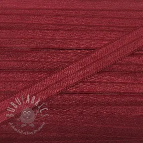 Bias binding elastic 15 mm bordeaux