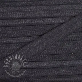 Bias binding elastic 15 mm dark grey