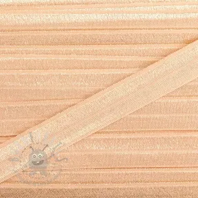 Bias binding elastic 15 mm peach