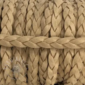 Suede cord twisted taupe