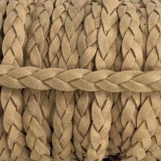 Suede cord twisted taupe