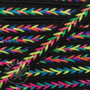 Twisted cord NEON black
