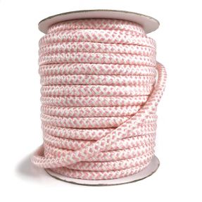 Twisted cord ZIG ZAG light rose