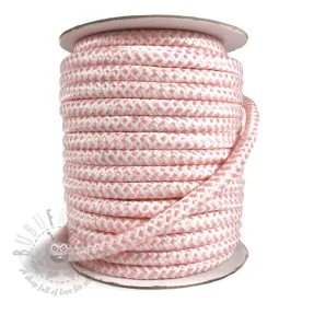 Twisted cord ZIG ZAG light rose