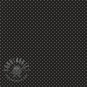 Cotton fabric Petit dots black