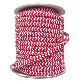 Twisted cord ZIG ZAG red