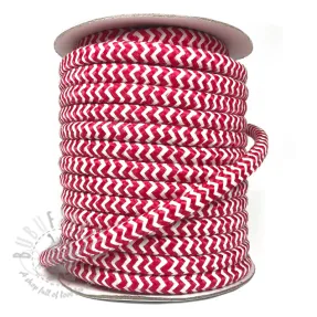 Twisted cord ZIG ZAG red