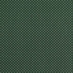 Cotton fabric Petit dots dark green