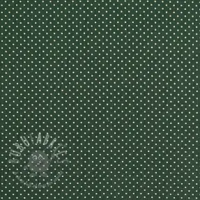 Cotton fabric Petit dots dark green