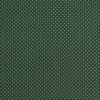 Cotton fabric Petit dots dark green