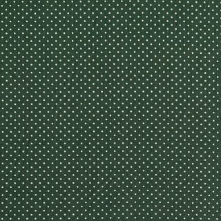 Cotton fabric Petit dots dark green