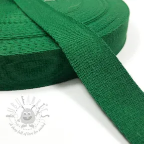 Cotton webbing 4 cm grass green