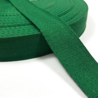 Cotton webbing 4 cm grass green