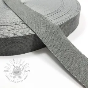Cotton webbing 4 cm light grey