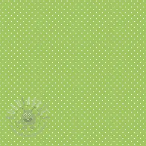 Cotton fabric Petit dots lime