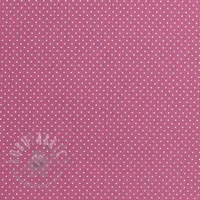 Cotton fabric Petit dots mauve