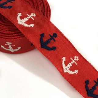 Ribbons Anchor multi red