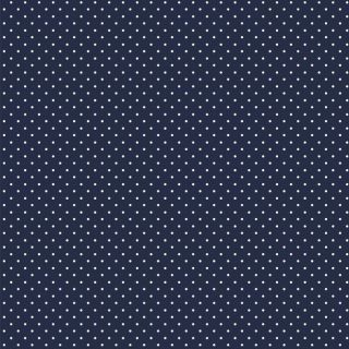 Cotton fabric Petit dots navy