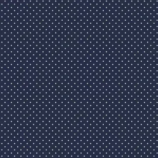 Cotton fabric Petit dots navy