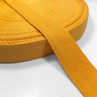 Cotton webbing 4 cm yellow