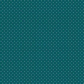 Cotton fabric Petit dots petrol